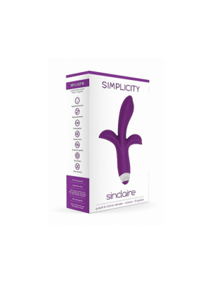 10 Speed Purple SINCLAIRE G-Spot & Clitoral Vibrator by Shots Media