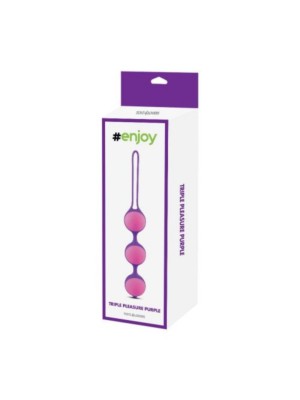 Triple the pleasure with Toyz4lovers' purple silicone Bi-Balls