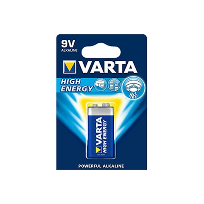 Batteries Alkaline Varta 9V- 1 p-1.5V Batteries Alkaline Varta 9V- 1 p-1.5V