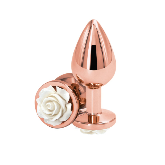 Butt Plug NS Novelties White Rose - Medium Butt Plug NS Novelties White Rose - Medium