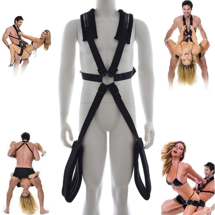 Soft Lining Body-to-Body Swing Sex Support System Black Soft Lining Body-to-Body Swing Sex Support System Black