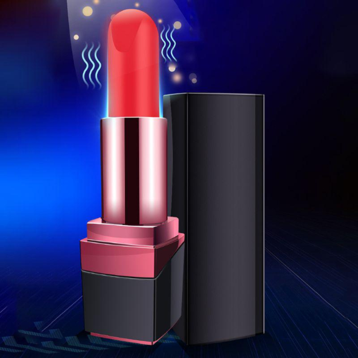 Vibrator Lipstick Macy 10 Modes Vibration Silicon USB Black Vibrator Lipstick Macy 10 Modes Vibration Silicon USB Black