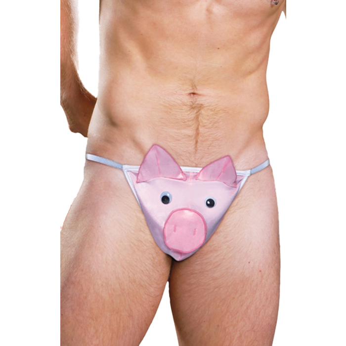 Mens Bikini Funny Porcusor Pink Mens Bikini Funny Porcusor Pink