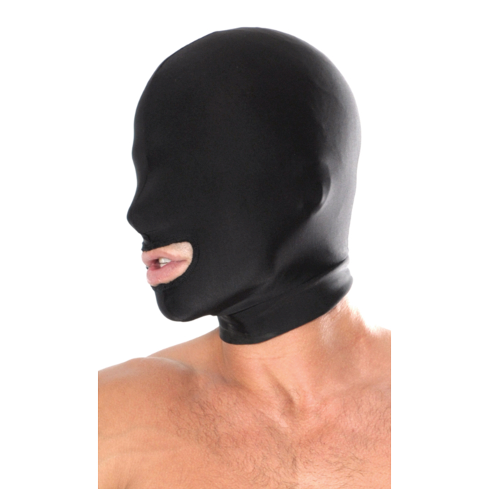Fetish Fantasy Spandex Open Mouth Hood Black OS Fetish Fantasy Spandex Open Mouth Hood Black OS