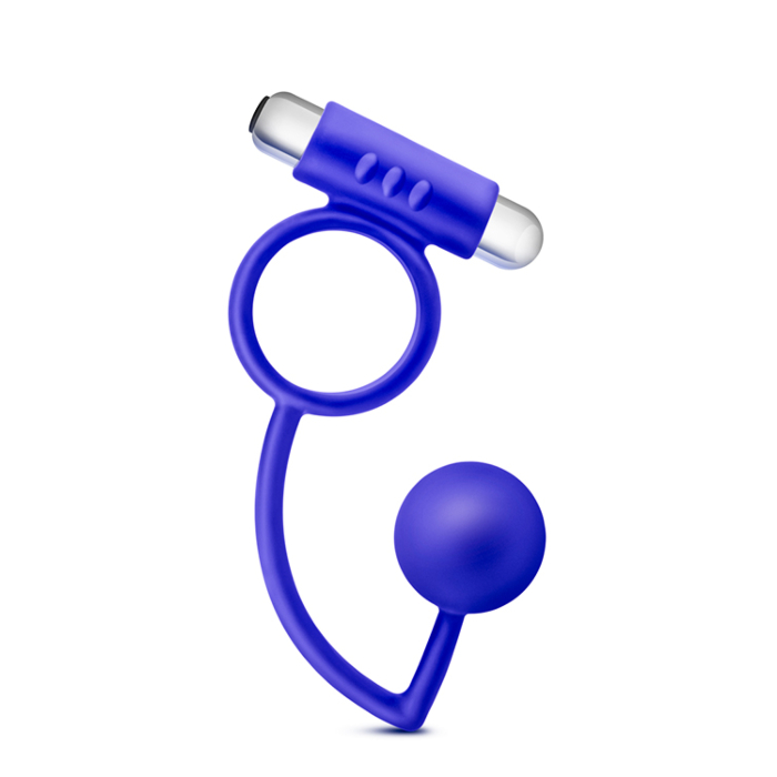 Performance Penetrator Anal Ball with Vibrating Cock Ring - Blush Performance Penetrator Anal Ball with Vibrating Cock Ring - Blush