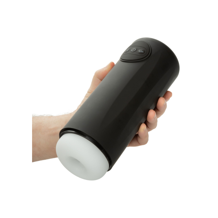 CalExotics Optimum Power Vibrating and Thrusting Stroker - Black CalExotics Optimum Power Vibrating and Thrusting Stroker - Black