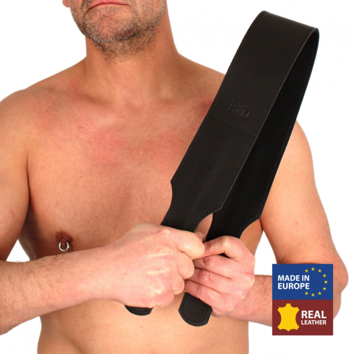 Double Real leather paddle - 42cm X 7,5cm Double Real leather paddle - 42cm X 7,5cm