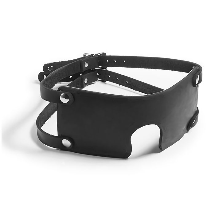 Squared vegan leather mask - 2002790 . Squared vegan leather mask - 2002790 .