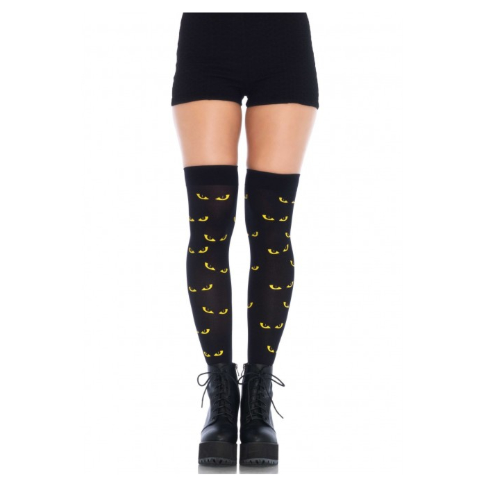 Spooky eyes printed thigh high Spooky eyes printed thigh high