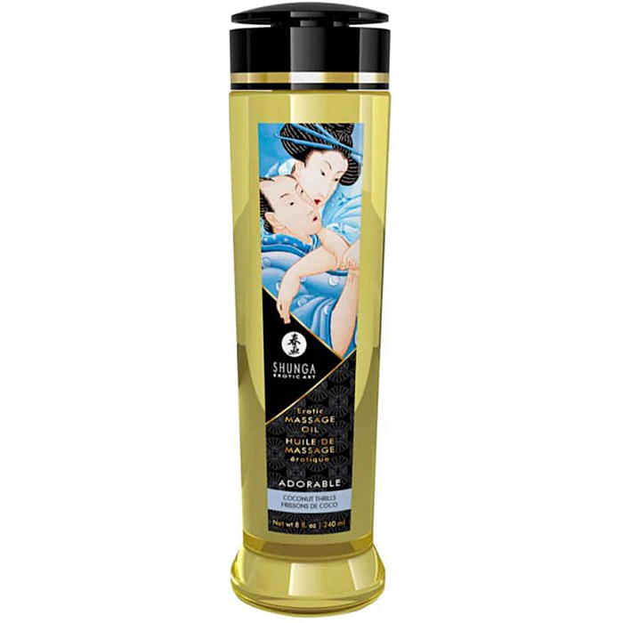 Shunga Erotic Massage Sexual Gel 240 ml - Coconut Thrills Organic Sensual Oil Shunga Erotic Massage Sexual Gel 240 ml - Coconut Thrills Organic Sensual Oil