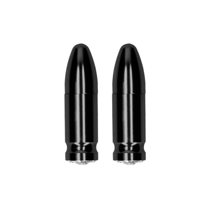Magnetic Nipple Clamps - Diamond Bullet - Black Magnetic Nipple Clamps - Diamond Bullet - Black