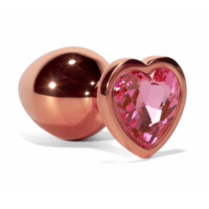 X-MEN Secret Shine Metal Butt Plug Rose Gold Heart X-MEN Secret Shine Metal Butt Plug Rose Gold Heart